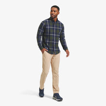 Load image into Gallery viewer, Mizzen+Main City Flannel - Olive/Navy Large Plaid
