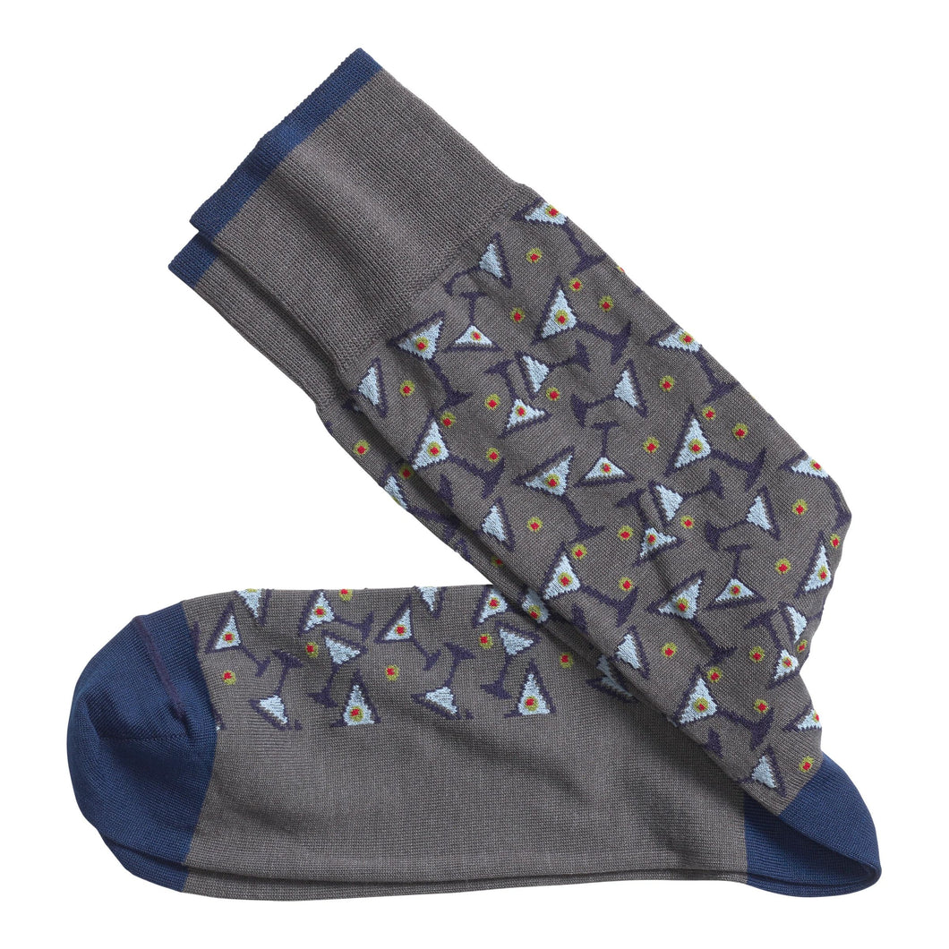 J&M Socks-Charcoal Martini