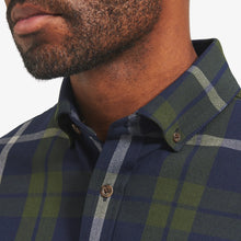 Load image into Gallery viewer, Mizzen+Main City Flannel - Olive/Navy Large Plaid
