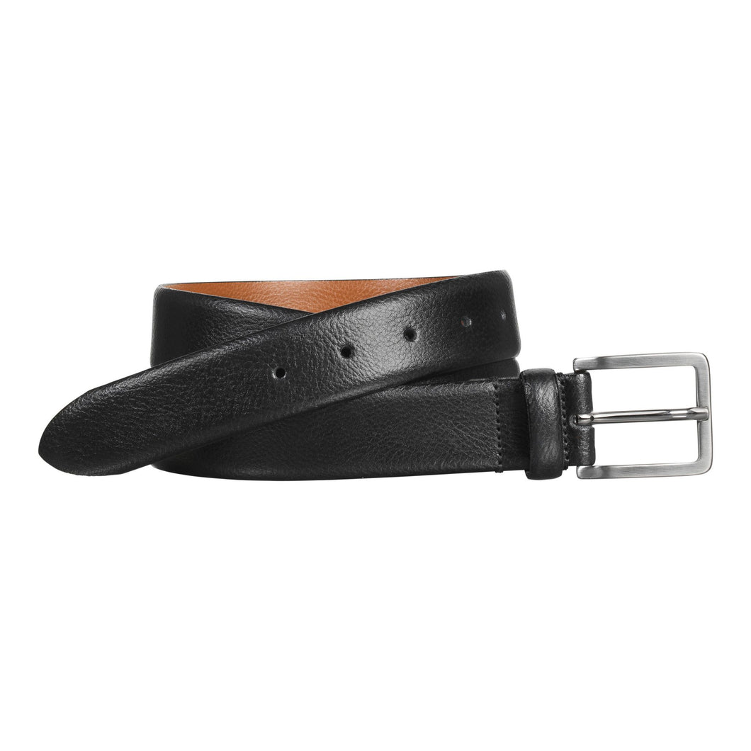 Johnston & Murphy Italian Feather-Edge Dress Belt - Black