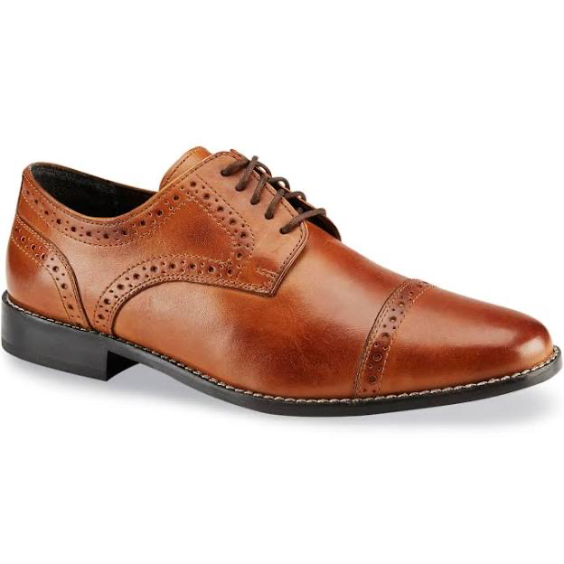 Nunn Bush Norcross Cap Toe Oxford-Cognac