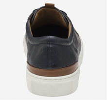 Load image into Gallery viewer, Johnston &amp; Murphy Banks Lace-To-Toe - Navy Italian Washed Sheepskin
