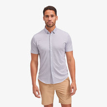 Load image into Gallery viewer, Mizzen + Main Halyard Button Up - Blue Geo Twill Print

