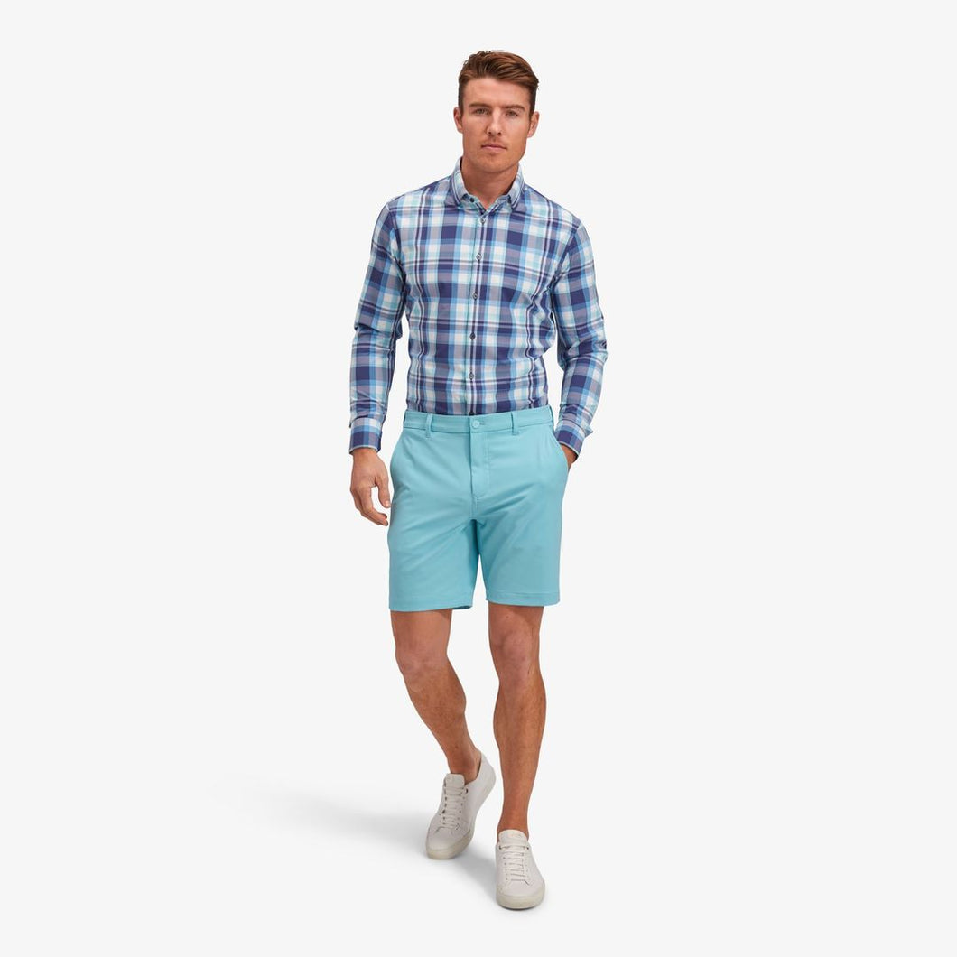 Mizzen + Main Leeward - Navy Aqua Multi Plaid