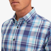 Load image into Gallery viewer, Mizzen + Main Leeward - Navy Aqua Multi Plaid
