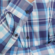 Load image into Gallery viewer, Mizzen + Main Leeward - Navy Aqua Multi Plaid
