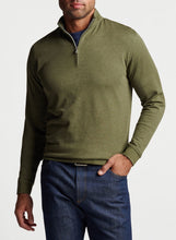 Load image into Gallery viewer, Crown Comfort Interlock Quarter-Zip - Military | Peter Millar
