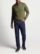Load image into Gallery viewer, Crown Comfort Interlock Quarter-Zip - Military | Peter Millar
