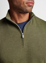 Load image into Gallery viewer, Crown Comfort Interlock Quarter-Zip - Military | Peter Millar

