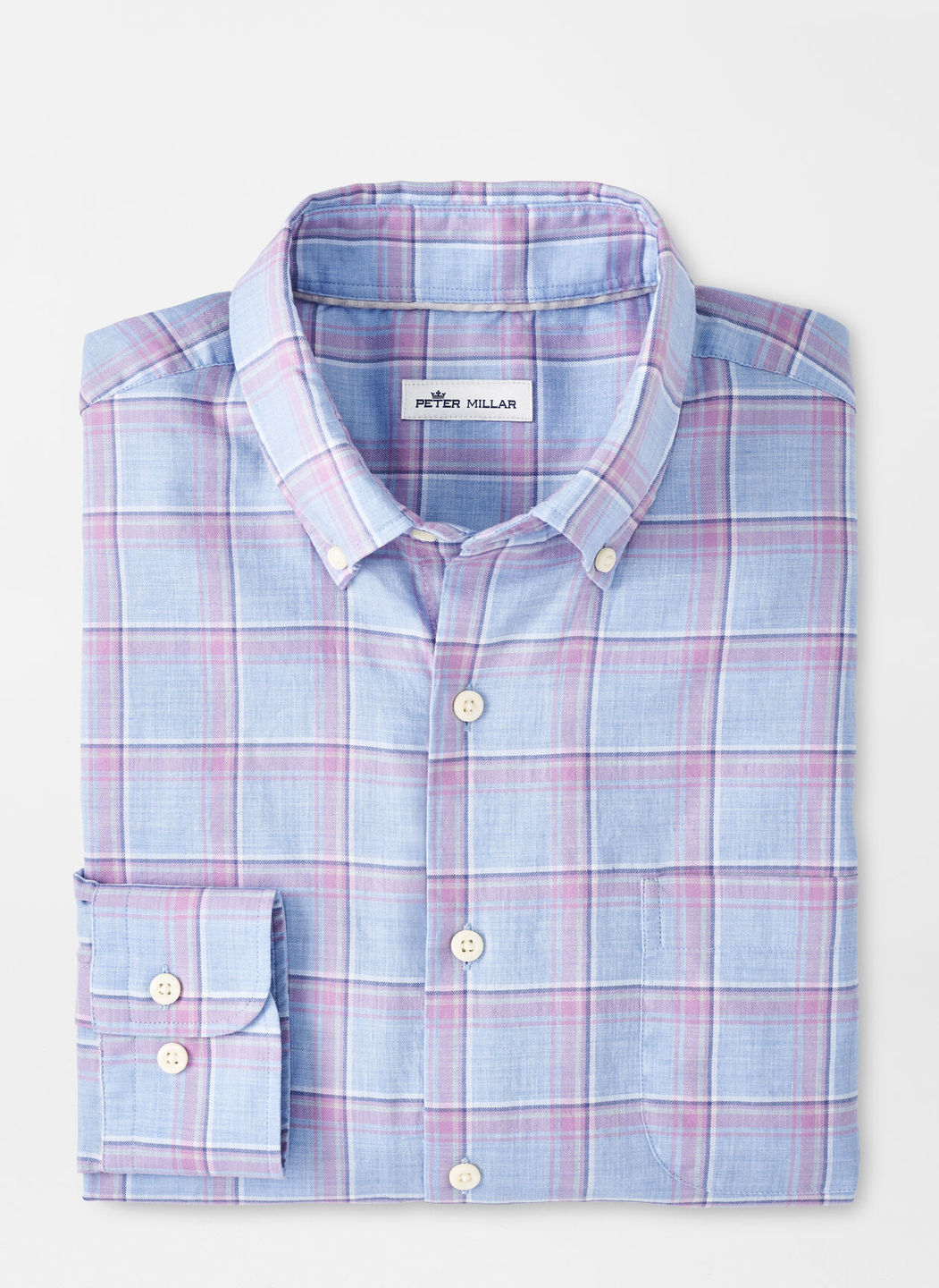 Andor Cotton Sport Shirt - Cottage Blue | Peter Millar
