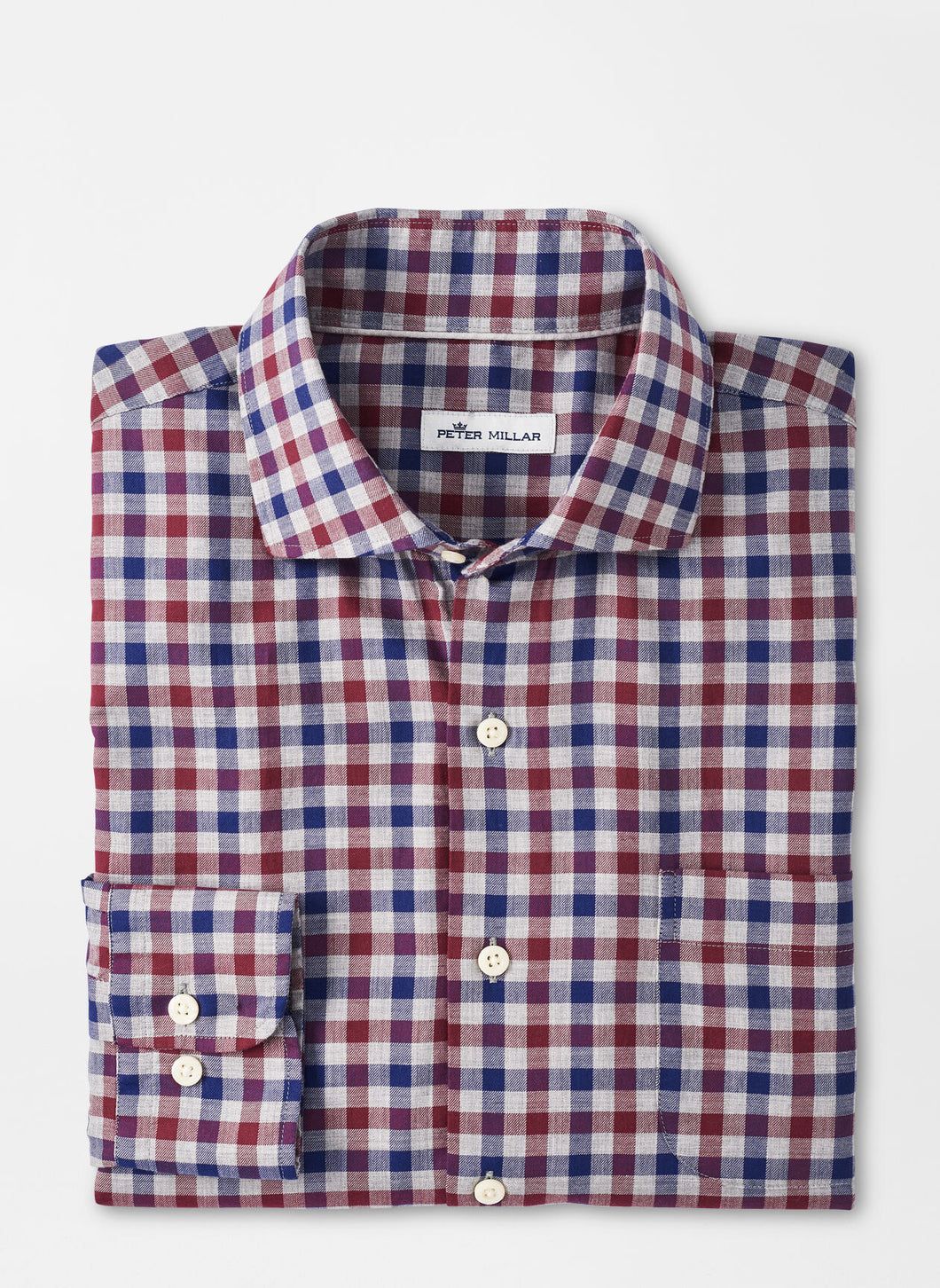 Peter Millar Dunbritton Cotton Sport Shirt - British Gray
