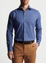 Load image into Gallery viewer, Peter Millar Marrett Cotton Sport Shirt -Atlantic Blue
