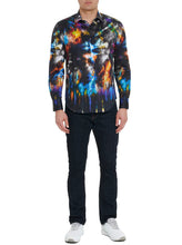 Load image into Gallery viewer, Aurora Borealis Long Sleeve Sport Shirt - Multi | Robert Graham
