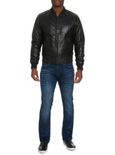 Load image into Gallery viewer, Robert Graham - Voyager Leather Bombercoat
