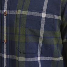Load image into Gallery viewer, Mizzen+Main City Flannel - Olive/Navy Large Plaid
