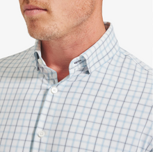 Load image into Gallery viewer, Leeward Dress Shirt - White Blue Windowpane | Mizzen+Main
