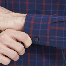 Load image into Gallery viewer, Mizzen+Main City Flannel-Navy Red Multi Large Plaid
