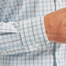 Load image into Gallery viewer, Leeward Dress Shirt - White Blue Windowpane | Mizzen+Main
