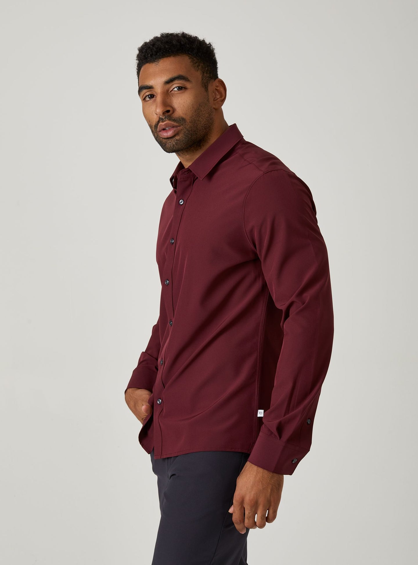 Liberty Long Sleeve Shirt - Maroon | 7Diamonds